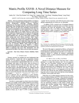 Matrix Profile XXVII: A Novel Distance Measure for Comparing Long Time
  Series