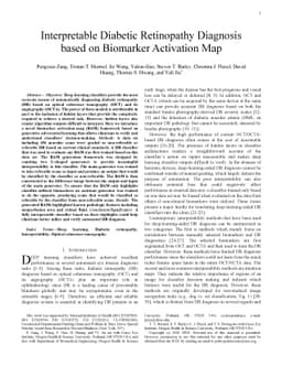Interpretable Diabetic Retinopathy Diagnosis based on Biomarker
  Activation Map