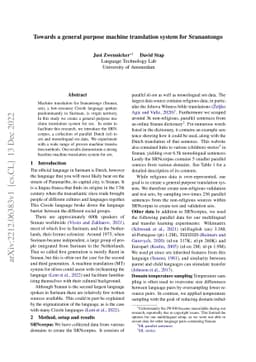 Towards a general purpose machine translation system for Sranantongo