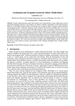 Localization and Navigation System for Indoor Mobile Robot