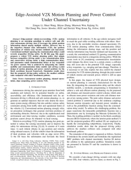 Edge-Assisted V2X Motion Planning and Power Control Under Channel
  Uncertainty