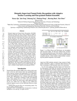 Distantly-Supervised Named Entity Recognition with Adaptive Teacher
  Learning and Fine-grained Student Ensemble