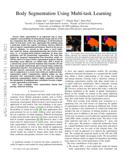 Body Segmentation Using Multi-task Learning