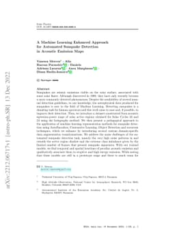 A Machine Learning Enhanced Approach for Automated Sunquake Detection in
  Acoustic Emission Maps