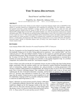The Turing Deception