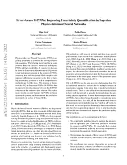 Error-Aware B-PINNs: Improving Uncertainty Quantification in Bayesian
  Physics-Informed Neural Networks