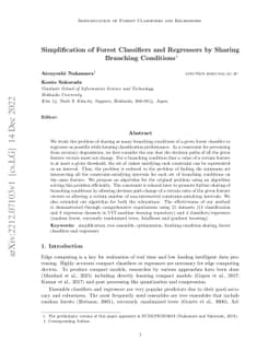 Simplification of Forest Classifiers and Regressors