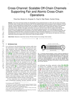 Cross-Channel: Scalable Off-Chain Channels Supporting Fair and Atomic
  Cross-Chain Operations