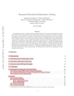 Sequential Kernelized Independence Testing