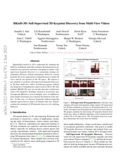 BKinD-3D: Self-Supervised 3D Keypoint Discovery from Multi-View Videos