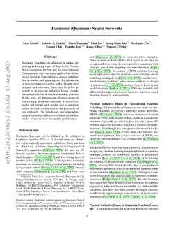 Harmonic (Quantum) Neural Networks