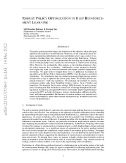 Robust Policy Optimization in Deep Reinforcement Learning