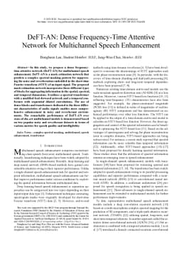 DeFT-AN: Dense Frequency-Time Attentive Network for Multichannel Speech
  Enhancement