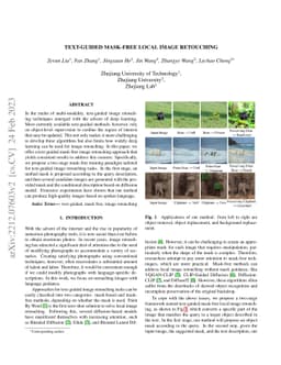 Text-Guided Mask-free Local Image Retouching