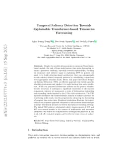 Temporal Saliency Detection Towards Explainable Transformer-based
  Timeseries Forecasting
