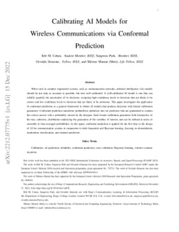 Calibrating AI Models for Wireless Communications via Conformal
  Prediction