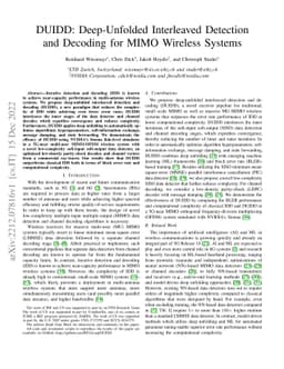DUIDD: Deep-Unfolded Interleaved Detection and Decoding for MIMO
  Wireless Systems