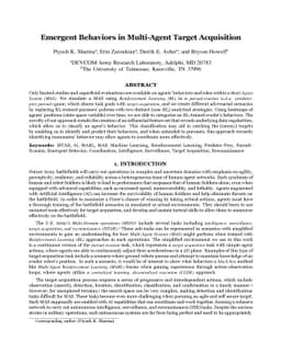 Emergent Behaviors in Multi-Agent Target Acquisition