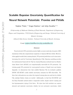Scalable Bayesian Uncertainty Quantification for Neural Network
  Potentials: Promise and Pitfalls