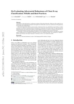 On Evaluating Adversarial Robustness of Chest X-ray Classification:
  Pitfalls and Best Practices