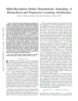 Multi-Resolution Online Deterministic Annealing: A Hierarchical and
  Progressive Learning Architecture