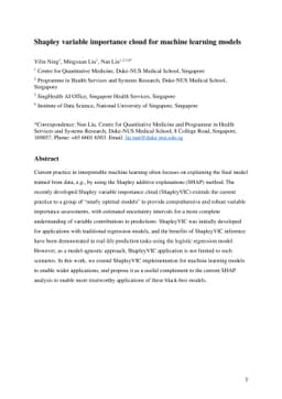 Shapley variable importance cloud for machine learning models