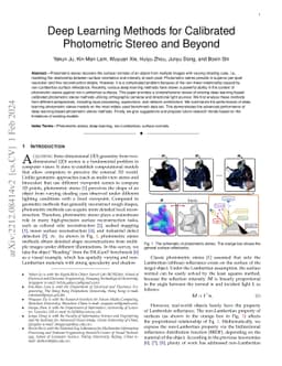Deep Learning Methods for Calibrated Photometric Stereo and Beyond
