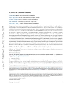 A Survey on Password Guessing