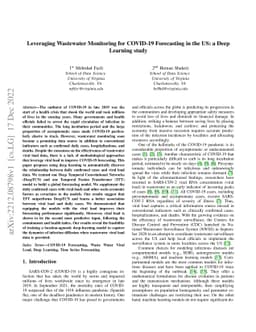 Leveraging Wastewater Monitoring for COVID-19 Forecasting in the US: a
  Deep Learning study