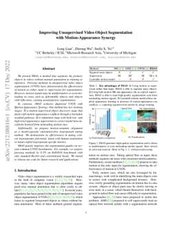 Improving Unsupervised Video Object Segmentation with Motion-Appearance
  Synergy