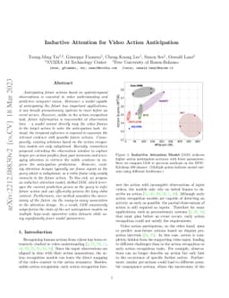 Inductive Attention for Video Action Anticipation
