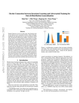 On the Connection between Invariant Learning and Adversarial Training
  for Out-of-Distribution Generalization