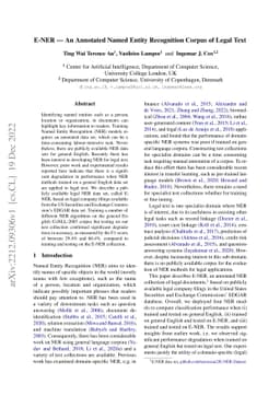 E-NER -- An Annotated Named Entity Recognition Corpus of Legal Text