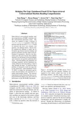 Bridging The Gap: Entailment Fused-T5 for Open-retrieval Conversational
  Machine Reading Comprehension