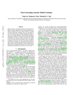 Fast Converging Anytime Model Counting