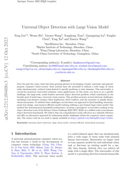 Universal Object Detection with Large Vision Model