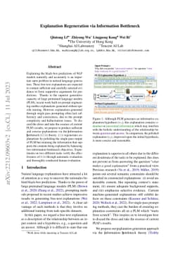 Explanation Regeneration via Information Bottleneck
