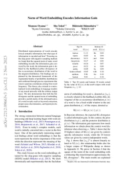 Norm of Word Embedding Encodes Information Gain