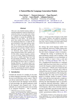 A Natural Bias for Language Generation Models