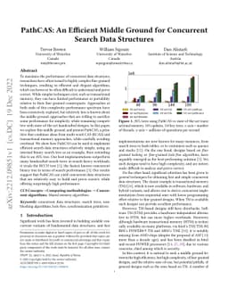 PathCAS: An Efficient Middle Ground for Concurrent Search Data
  Structures