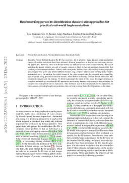 Benchmarking person re-identification datasets and approaches for
  practical real-world implementations