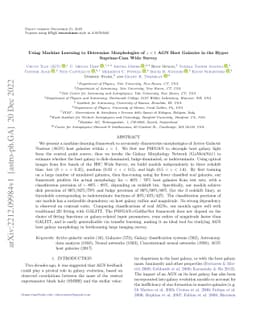 Using Machine Learning to Determine Morphologies of $z<1$ AGN Host
  Galaxies in the Hyper Suprime-Cam Wide Survey