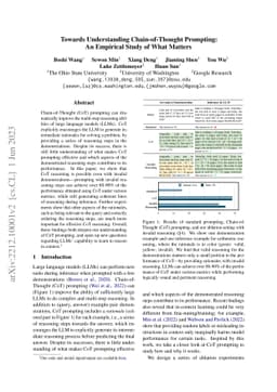 Towards Understanding Chain-of-Thought Prompting: An Empirical Study of
  What Matters