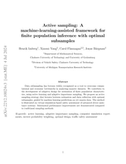 Active sampling: A machine-learning-assisted framework for finite
  population inference with optimal subsamples