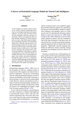 A Survey on Pretrained Language Models for Neural Code Intelligence