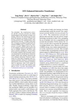 EIT: Enhanced Interactive Transformer