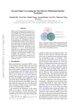 Beyond Triplet: Leveraging the Most Data for Multimodal Machine
  Translation