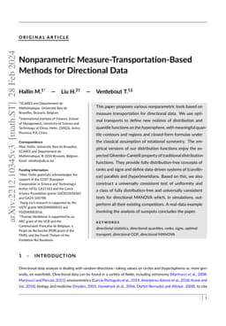 Nonparametric Measure-Transportation-Based Methods for Directional Data
