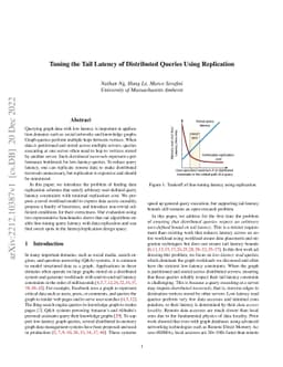 Tuning the Tail Latency of Distributed Queries Using Replication