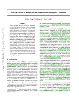 Policy Gradient in Robust MDPs with Global Convergence Guarantee